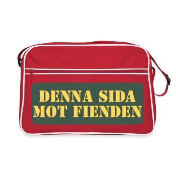This side against the enemy - Retro Bag - red/white - Front