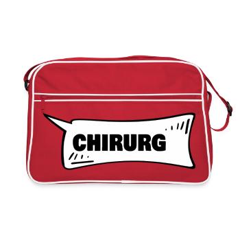 Geschenk für Chirurg - Retro Tasche - Rot/Weiß - Vorne