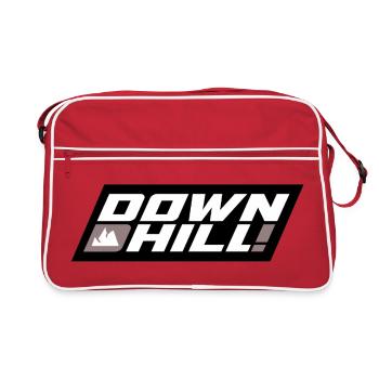 Downhill Mountain Trail Logo - Retro Bag - red/white - Front