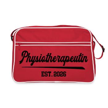 Physiothérapeute 2026 Physiothérapeute Profession - Sac Retro - rouge/blanc - Devant