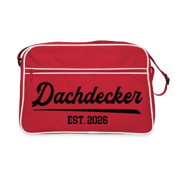 Roofer 2026 Occupation Roofing Apprentice Apprentice - Retro Bag - red/white - Front