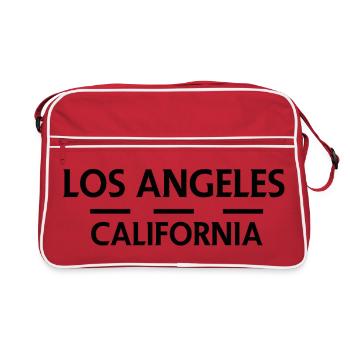 Los Angeles California - Retro Bag - red/white - Front