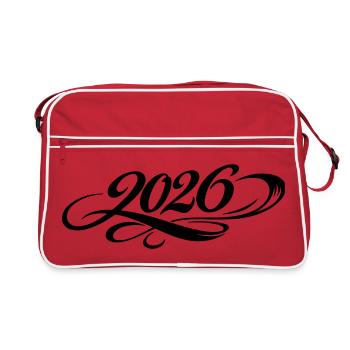 Année 2026 - Sac Retro - rouge/blanc - Devant