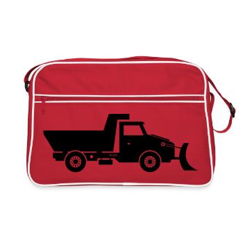 Camion chasse-neige - Sac Retro - rouge/blanc - Devant