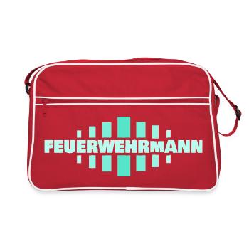 Profession : Pompier - Sac Retro - rouge/blanc - Devant
