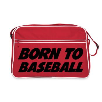 Born to Baseball - Sac Retro - rouge/blanc - Devant