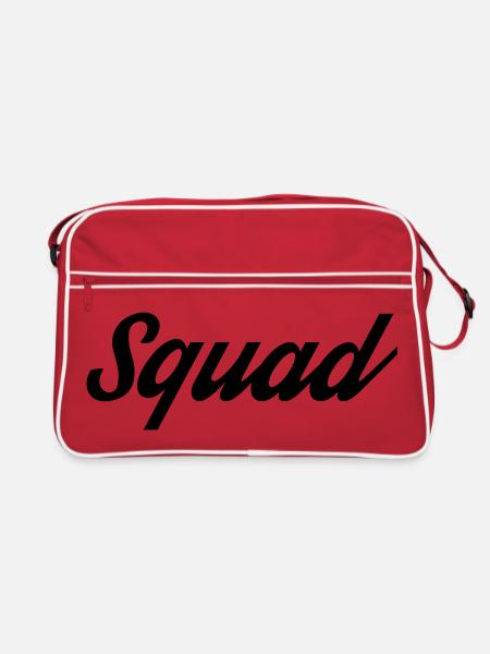 Squad - Retro Bag - red/white - Front