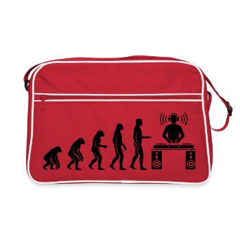 L’évolution du DJ d’humain à icône musicale - Sac Retro - rouge/blanc - Devant