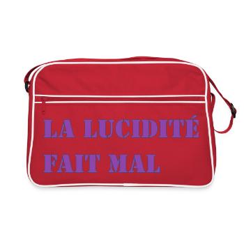 LA LUCIDITÉ FAIT MAL - Sac Retro - rouge/blanc - Devant