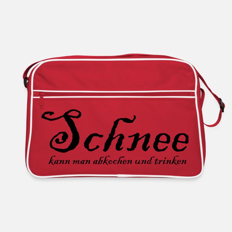 Snow can be boiled and drunk Retro Bag