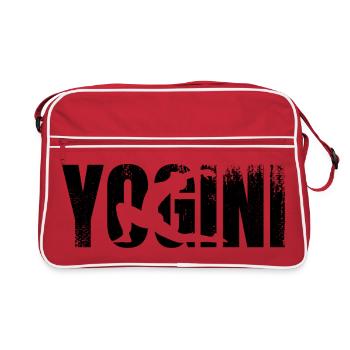 Professeur de yoga - Sac Retro - rouge/blanc - Devant