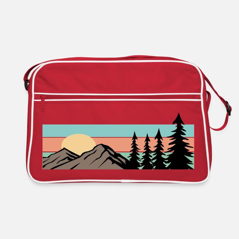 Camping Forest Mountain Rétro Sac Retro
