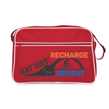Eat Dirt Recharge Repeat EMTB - Retro Bag - red/white - Front