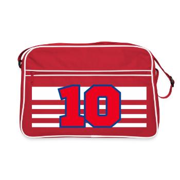 Numéro 10 France  - Sac Retro - rouge/blanc - Devant