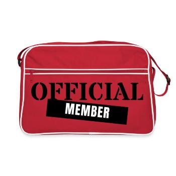 Official Member - Crew Team Club Mitglied Event - Retro Bag - red/white - Front