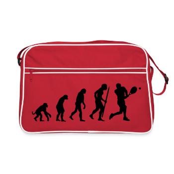 l'évolution du tennis Tee shirts Enfants - Sac Retro - rouge/blanc - Devant
