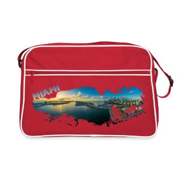 Miami Florida Splash - Sac Retro - rouge/blanc - Devant