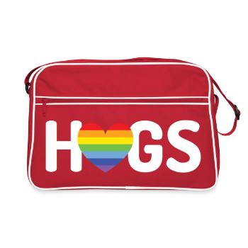 Câlins LGBT - Sac Retro - rouge/blanc - Devant