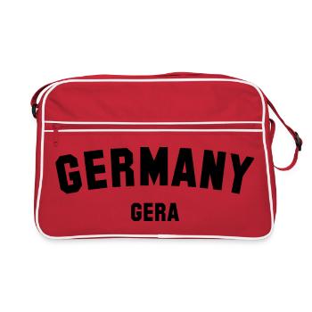 GERA - Sac Retro - rouge/blanc - Devant