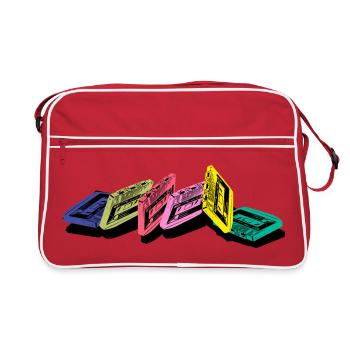 Audio cassette - Retro Bag - red/white - Front