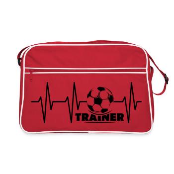 Coach Pulse Heartbeat Symbol Soccer Ball Team - Sac Retro - rouge/blanc - Devant