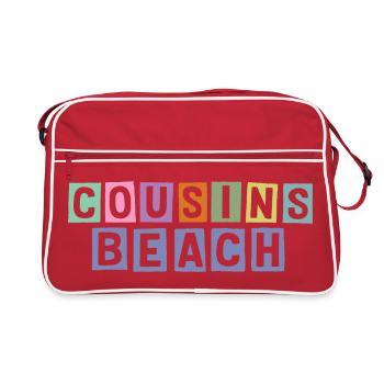 Plage des Cousins – Ambiance estivale - Sac Retro - rouge/blanc - Devant