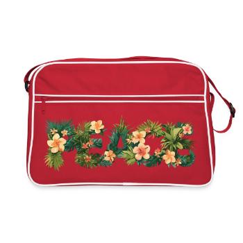 Paix - Ambiance estivale - Sac Retro - rouge/blanc - Devant