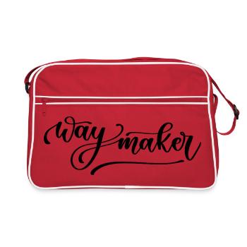 faiseur de chemins - Sac Retro - rouge/blanc - Devant