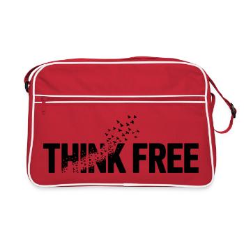 Think Free - Retro Bag - red/white - Front