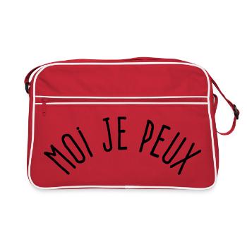 Moi je peux...pour changer des je peux pas - Sac Retro - rouge/blanc - Devant