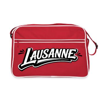 Millésime de Lausanne - Sac Retro - rouge/blanc - Devant