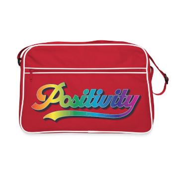 Positivity - Retro Bag - red/white - Front