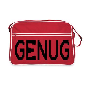 Mindfulness enough - Retro Bag - red/white - Front