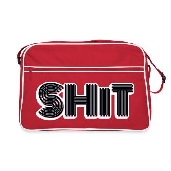 Merde - Sac Retro - rouge/blanc - Devant