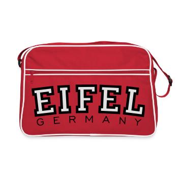 Eifel Germany - Retro Tasche - Rot/Weiß - Vorne
