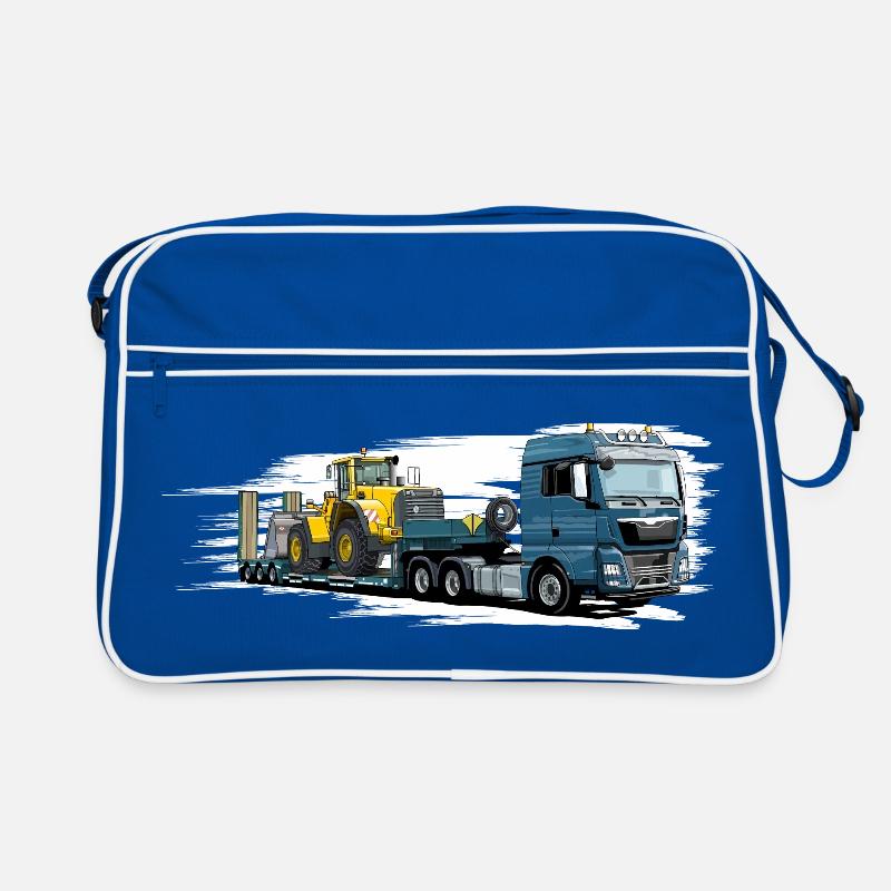 Low-loader with wheel loader Retro Bag