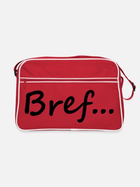 Kurz - Retro Tasche - Rot/Weiß - Vorne