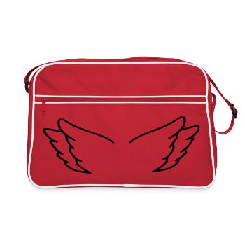 Ailes d’ange - Sac Retro - rouge/blanc - Devant