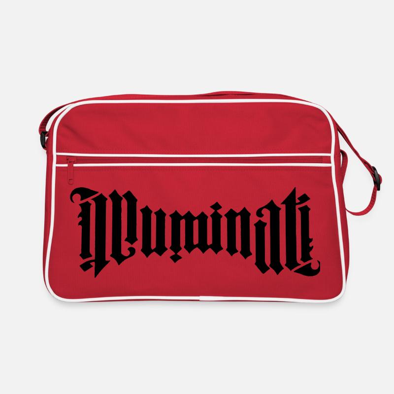 Ambigramm Illuminati Retro Tasche