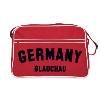 GLAUCHAU, Allemagne - Sac Retro - rouge/blanc - Devant