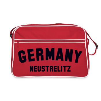NEUSTRELITZ Allemagne - Sac Retro - rouge/blanc - Devant