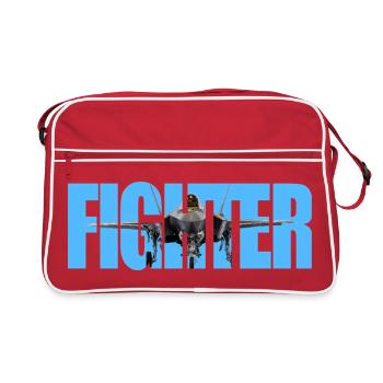 Fighter F-35 Lightning II - Retro Tasche - Rot/Weiß - Vorne