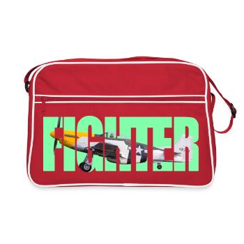 Chasseur P-51 - Sac Retro - rouge/blanc - Devant