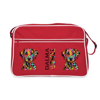 Dalmatian - Retro Bag - red/white - Front