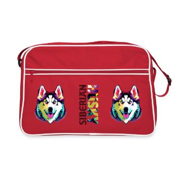 Rauque - Sac Retro - rouge/blanc - Devant