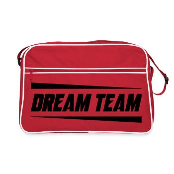 Équipe de rêve Mannschaft - Sac Retro - rouge/blanc - Devant