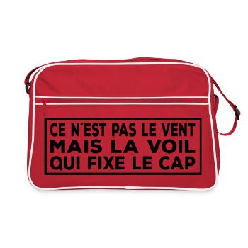 Devis Voile Française – Voile & Vent - Sac Retro - rouge/blanc - Devant