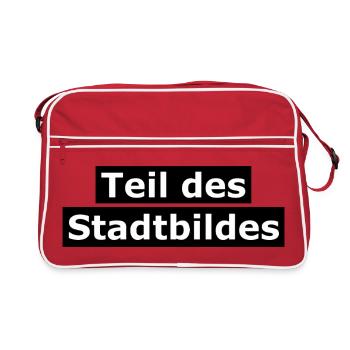 Partie intégrante du paysage urbain - Sac Retro - rouge/blanc - Devant