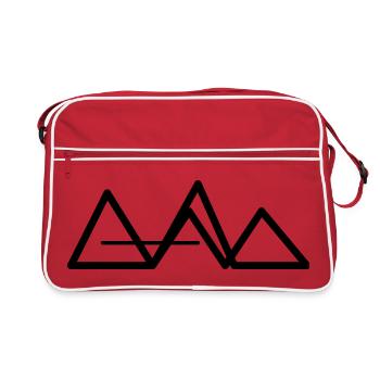 Chaos in the head, style in the wardrobe - Retro Bag - red/white - Front