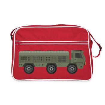 Camion militaire - Sac Retro - rouge/blanc - Devant